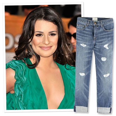 who is lea michele boyfriend. Lea Michele. “Boyfriend jeans.