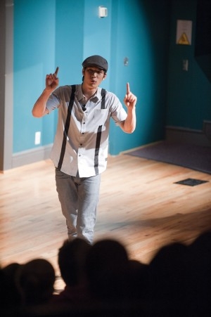 The students at WU got a big treat when Harry Shum Jr showed up on campus